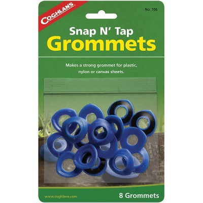 Coghlan's Snap-N-Tap Grommets (8 Count), for Canvas, Plastic, Tarps 1/2" Repair