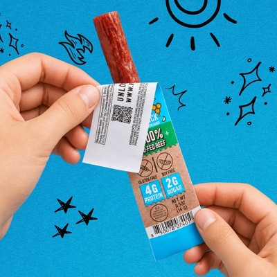 Righteous Felon Craft Jerky Lil Rebels Honey Heist BBQ Mini High-Protein Snack Meat Sticks Beef - 7oz/14ct