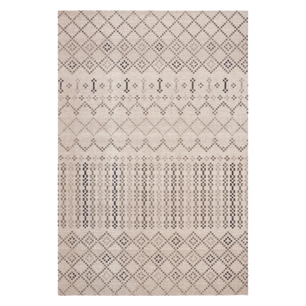 5'1inX7'6in Geometric Design Loomed Area Rug Gray/Charcoal - Safavieh