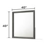 Denver Modern Style Mirror Made with Wood in Gray same asG150108546 (NJ inventory) - 2 of 4
