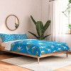 Deny Designs King Marta Barragan Camarasa Peace Doves Blue Comforter and Pillow Sham Blue - 2 of 4