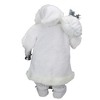 Northlight 24" White Silver Santa Claus with Lantern Christmas Figure - 4 of 4