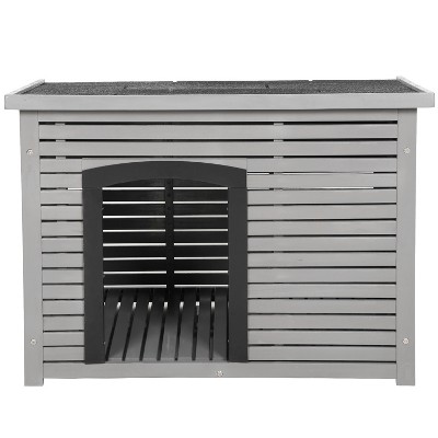 FDW Dog House Easy To Set Up Outdoor Indoor Wooden Dog House