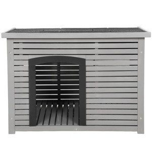 FDW Dog House Easy To Set Up Outdoor Indoor Wooden Dog House - 1 of 4