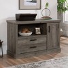 Sauder Aspen Post Small Office Credenza Pebble Pine: Laminated MDF, Metal Hardware, Spot Clean - 2 of 4