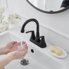 BWE 4 in. Centerset 2-Handle High-Arc Bathroom Faucet - 3 of 4