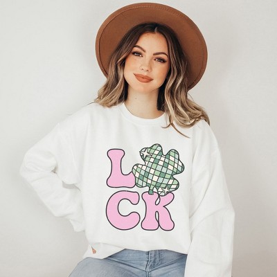 Simply Sage Market Women's Graphic Sweatshirt Irish Rainbow