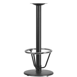 Flash Furniture 18'' Round Restaurant Table Base with 3'' Dia. Bar Height Column and Foot Ring - 1 of 3