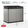 Keter 4.6 x 2.7 Foot Outdoor Storage Shed Durable Resin Backyard Home Patio Furniture for Garden Equipment, Tools, and Garbage Cans, Deco Grey - 2 of 4