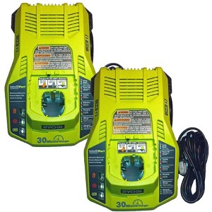 Ryobi 2 Pack Of Genuine OEM Replacement Battery Chargers # 140185010-2pk - 1 of 3