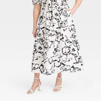 Women's Midi A-Line Skirt - A New Day™