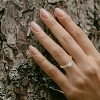 Guili Rose, Gold, or White Gold-Plated CZ Bezel Solitaire Ring, a timeless and radiant piece. Sizes 5, 6, 7, and 8. - 2 of 3