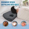 Ear Piercing Pillow for Side Sleepers with Ear Hole Memory Foam Ear Pillows - 2 of 4