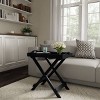 End Table with Removable Tray Top Black - Yorkshire Home: Folding, Portable, 22lb Capacity, Modern Style - 4 of 4