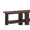 Royal Hampton Sofa Table with 2 Open Display Shelves, Brown - 4 of 4