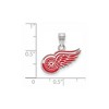 Black Bow Jewelry Sterling Silver Detroit Red Wings NHL Small Pendant - 2 of 3