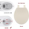 Whizmax Toilet Seat with Slow Soft Close - Easy to Install and Clean, Never Loosens - 2 of 4