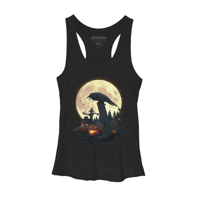 Women's Design By Humans Halloween Theme By chriskar Racerback Tank Top
