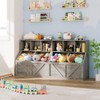 Kids Toy Storage Organizer with Bookshelf, 3-Tier Toy Shelf & 2 Storage Bins for Nursery, Playroom, Bedroom, Sturdy & Child-Safe Design - 4 of 4