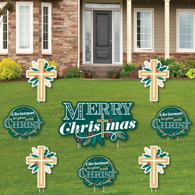 Big Dot Of Happiness Religious Christmas - Yard Sign And Outdoor Lawn ...