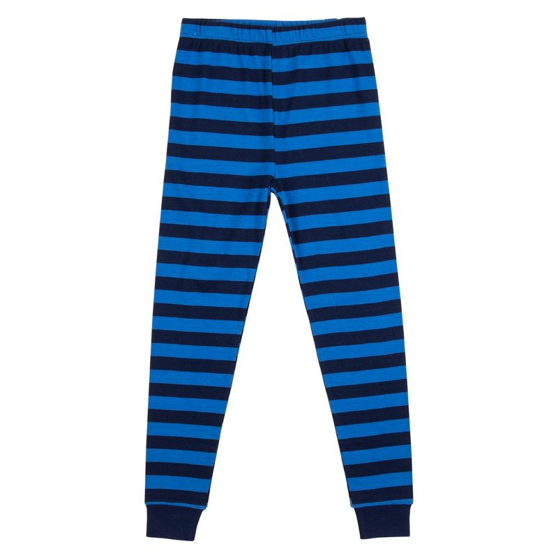 Naruto Classic Characters Youth Blue Striped Long Sleeve Pajama Set, 4 of 5