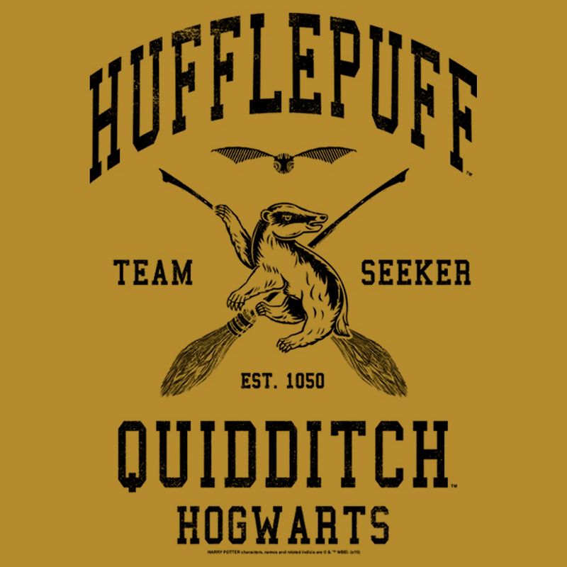 Juniors Womens Harry Potter Quidditch Hufflepuff Team Seeker Festival Muscle Tee, 2 of 5