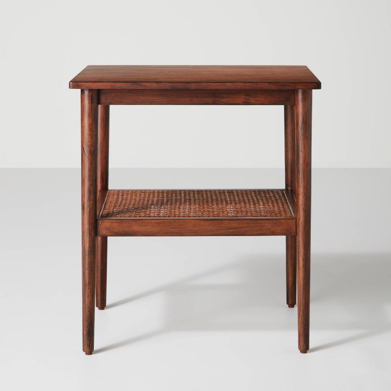 Wood & Cane Accent Side Table - Hearth & Hand™ with Magnolia, 4 of 18