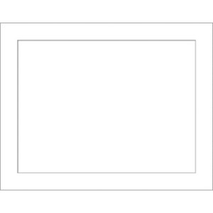 Amanti Art Wedge White Framed Dry Erase Magnetic Board - 1 of 4