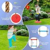 Costzon 660 lbs Swing Set for Backyard, 4-in-1 Heavy Duty Metal Frame with Adjustable Swing, Hoop, Climbing Rope & Ladder, Outdoor Playset for Kids - 4 of 4