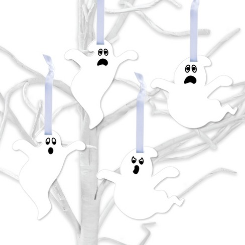 Big Dot of Happiness Spooky Ghost - Halloween Party Decorations - Tree Ornaments - Set of 12 - image 1 of 4