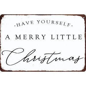 Have Yourself a Merry Little Christmas Metal Tin Sign Funny Christmas Signs 8x12 - 1 of 4