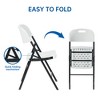 Real Relax Durable Sturdy Blow Moulding Folding Chair 650lb. Capacity for Event Office Wedding Party Picnic Kitchen Dining. - 4 of 4
