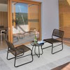 ELJGET 4 Pieces Outdoor Conversation Sets, Patio Wicker Rattan Chairs with Cushion for Garden Backyard Balcony Porch Poolside - 2 of 4