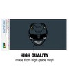 Power Rangers Black Ranger Helmet Automotive Bumper Sticker - 3 of 4