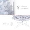 FURNIinspire Artificial Trees 7ft Unlit Tall Slim Pencil Christmas Tree With Realistic Branches, Christmas Decorations, White, 29.5"*29.5"*82.7" - 4 of 4