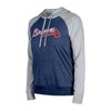 MLB Atlanta Braves Women's Lightweight Bi-Blend Hooded Sweatshirt - 3 of 4