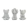 Sagebrook Home Set of 3 Polyresin Yoga Elephant Figurines - Contemporary Table Decor For Home, Office, Yoga Studio, Spa - 2 of 4