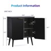 GlasFlength Decorative Storage Cabinets, Self-Serve Lockers Recessed Cabinets In Kitchen and Dining Room Entrance Cabinets, Black 23.6"*11.8"*27.6" - 2 of 4