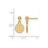 Black Bow Jewelry 14k Yellow Gold Plated Sterling Silver Boston Bruins NHL Dangle Earrings - 2 of 3