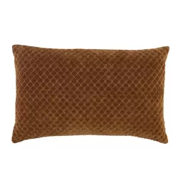13"x21" Oversize Rawlings Trellis Poly Filled Lumbar Throw Pillow Brown - Jaipur Living