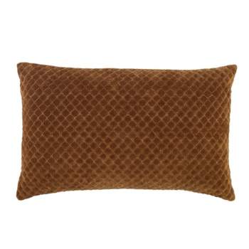 13"x21" Oversize Rawlings Trellis Lumbar Throw Pillow Cover Brown - Jaipur Living