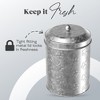 Amici Pet Puppy Paws Metal Food Canister, 64 oz. , Galvanized Metal - 4 of 4