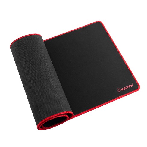 cliënt toezicht houden op winnaar Insten Extended Large Mouse & Desk Pad, Anti-slip & Smooth Mat For  Wired/wireless Gaming Computer Mouse & Keyboard, Black/red, 31.5x12 In :  Target