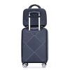 2 Piece Luggage Set,14"+20" ABS Lightweight Suitcase,20 Inch Spinner Wheel Luggage,14 Inch Makeup Box,Carry On Suitcase-Cuddlewood - 2 of 4