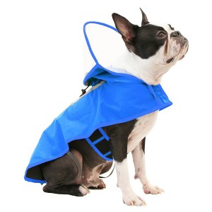 Gooby Raincoat, Adjustable Rain Cap with See Through Visor, Blue, Medium - 1 of 1