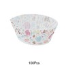 Unique Bargains Disposable Baking Cups Greaseproof Paper Red Blue 3.15"x3.15"x1.18" 100 Pcs - 4 of 4