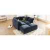 126" Modular U-Shaped Sectional Sofa with Storage Seat, Faux Double-Layer Cushions, 6-Piece Free combination Sofa Bed - 4 of 4
