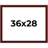 PosterPalooza | Weathered Red Picture Frame - UV Acrylic, Backing Board, Hanging Hardware Included - 2 of 4