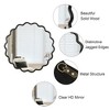 Lycvki Black Solid Wood Wavy Wall Decor Mirror - 3 of 4