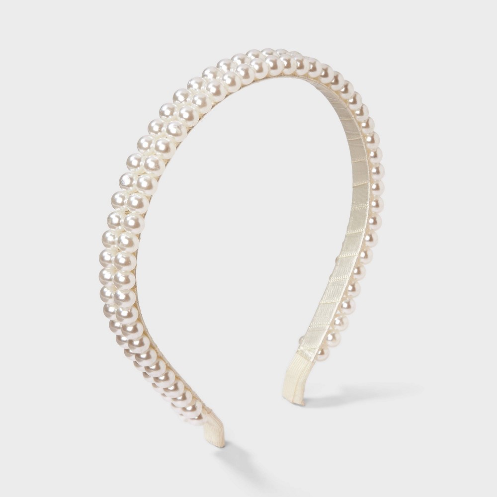 Girls' Pearl Headband - art class™ Ivory